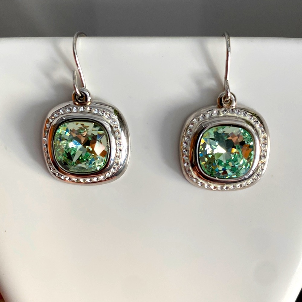 Sterling silver Swarovski crystal earrings